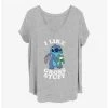 Coupon 🔥 Disney Lilo & Stitch I Like Gross Stuff 👧 Girls T-Shirt Plus Size 🥰