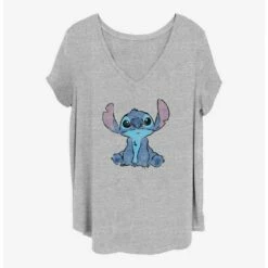 Promo ⭐ Disney Lilo & Stitch Simply Stitch 👧 Girls T-Shirt Plus Size 🌟