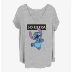 Buy ❤️ Disney Lilo & Stitch So Extra 👧 Girls T-Shirt Plus Size 😀