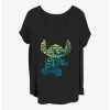 Coupon 🔥 Disney Lilo & Stitch Fill 👧 Girls T-Shirt Plus Size 🔥