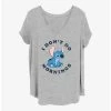 Best Sale 👍 Disney Lilo & Stitch I Don't Do Mornings 👧 Girls T-Shirt Plus Size 😀