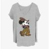 Outlet ⭐ Disney Mickey Mouse Cowboy Mickey 👧 Girls T-Shirt Plus Size 🥰