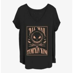 Deals 🛒 Disney The Nightmare Before ❄ Christmas Hail The Pumpkin King 👧 Girls T-Shirt Plus Size 🔔