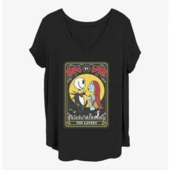 Budget 👍 Disney The Nightmare Before ❄ Christmas Lovers Tarot 👧 Girls T-Shirt Plus Size 🧨