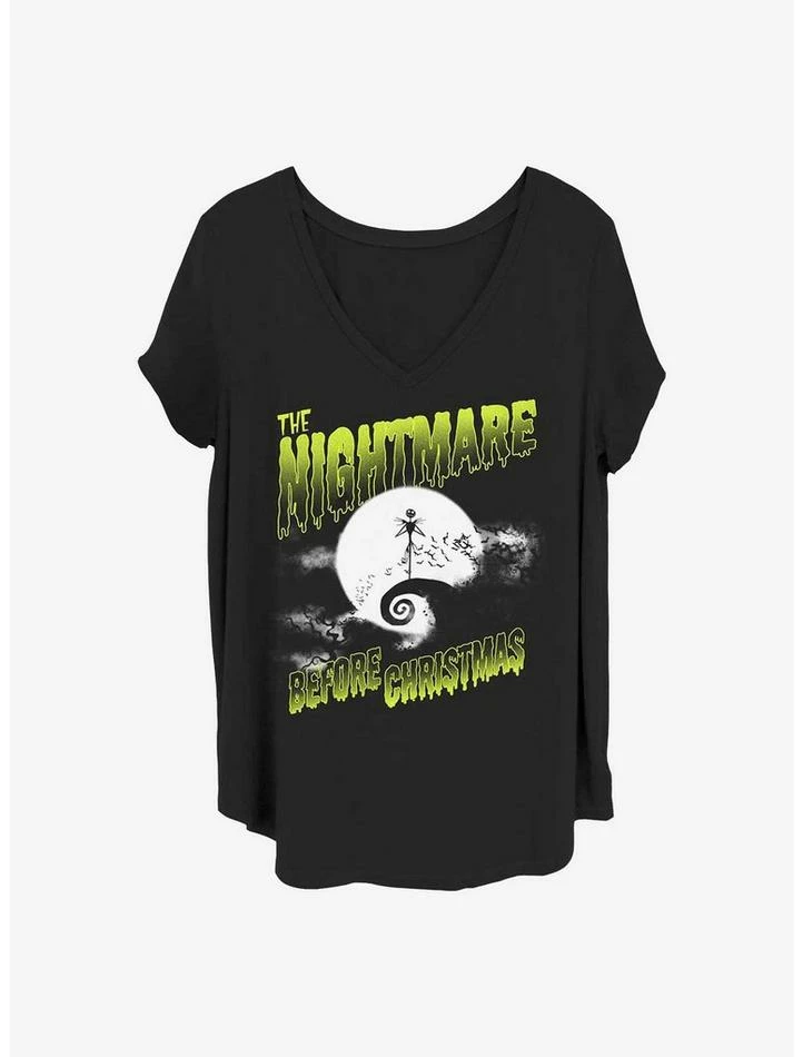 Wholesale ๐ Disney The Nightmare Before โ Christmas Spooky Nightmare ๐ง Girls T-Shirt Plus Size ๐งจ