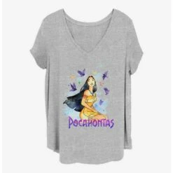 New 😀 Disney Pocahontas Free Spirit 👧 Girls T-Shirt Plus Size ✨
