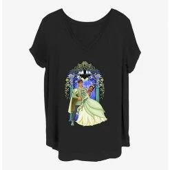 Flash Sale 🛒 Disney The Princess and the Frog Tiana and Prince Naveen Love 👧 Girls T-Shirt Plus Size 🔔