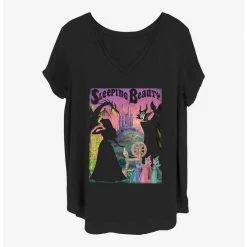 Coupon 🥰 Disney Sleeping Beauty Poster 👧 Girls T-Shirt Plus Size ❤️