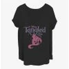 Buy 🎉 Disney Tangled Rapunzel Silhouette 👧 Girls T-Shirt Plus Size 😀