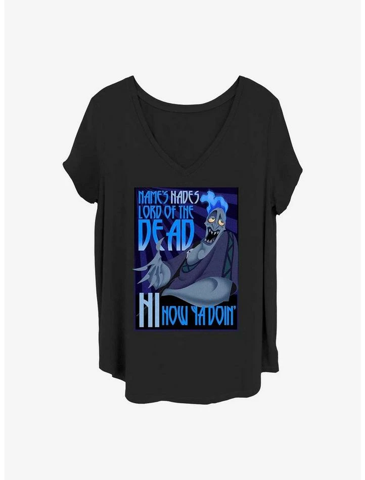Best deal ๐งจ Disney Villains Hades Lord of the Dead ๐ง Girls T-Shirt Plus Size ๐