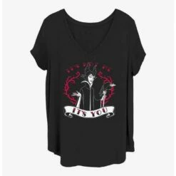 Buy 🥰 Disney Villains It's You 👧 Girls T-Shirt Plus Size 🎁
