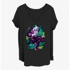 Top 10 🎁 Disney Villains Ursula Starry Seas 👧 Girls T-Shirt Plus Size 😉