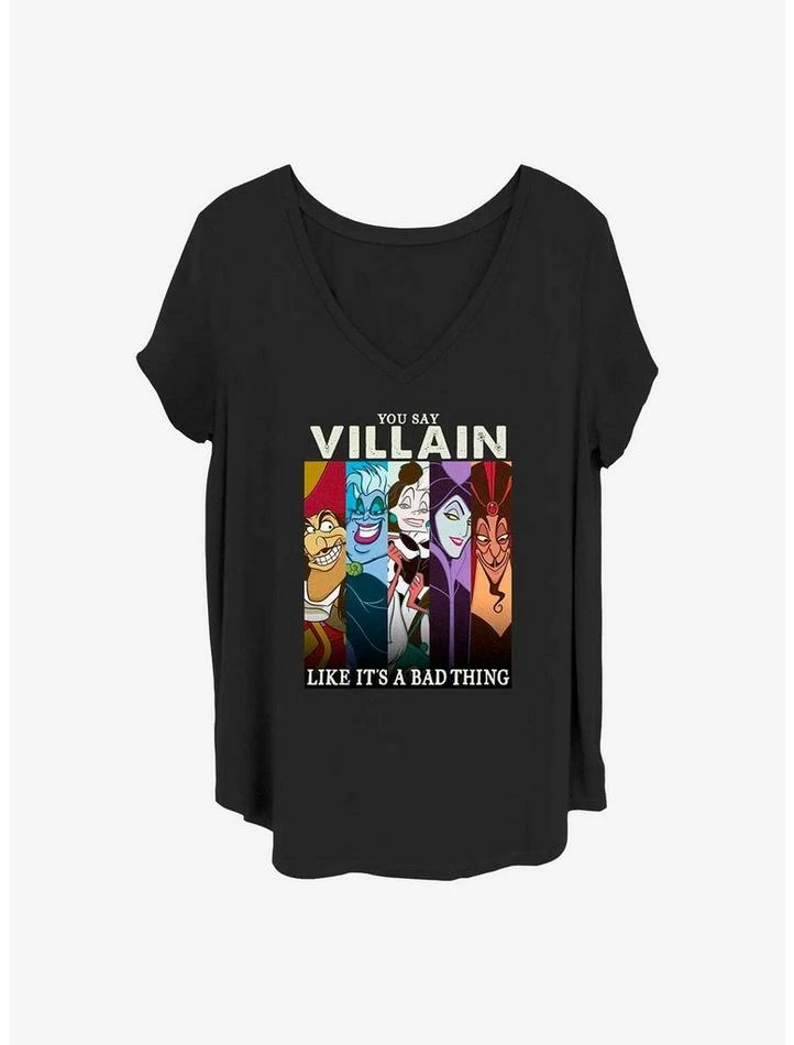 Best reviews of ๐งจ Disney Villains Like It's A Bad Thing ๐ง Girls T-Shirt Plus Size โค๏ธ