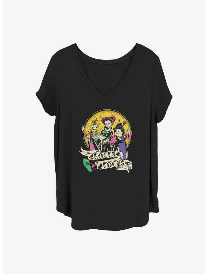 Best Pirce โ Disney Hocus Pocus Sanderson Sisters ๐ง Girls T-Shirt Plus Size ๐