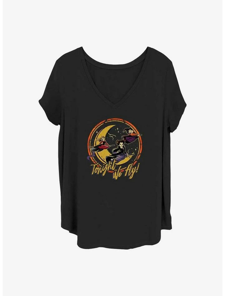 Top 10 ๐ Disney Hocus Pocus Tonight We Fly ๐ง Girls T-Shirt Plus Size ๐