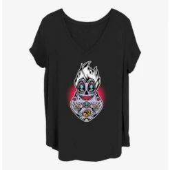 Discount 🥰 Disney The Little Mermaid Sugar Skull Ursula 👧 Girls T-Shirt Plus Size 🔔