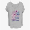 Budget 👏 Disney Lilo & Stitch Angel and Stitch Together 👧 Girls T-Shirt Plus Size ❤️