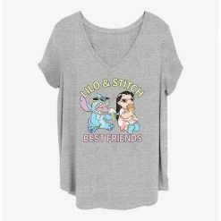 Outlet 😀 Disney Lilo & Stitch Best Friends 👧 Girls T-Shirt Plus Size ✨