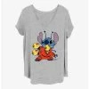 Best reviews of ⌛ Disney Lilo & Stitch Big Suit Stitch 👧 Girls T-Shirt Plus Size 🔔