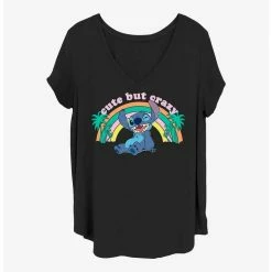 Buy 💯 Disney Lilo & Stitch Cute But Crazy 👧 Girls T-Shirt Plus Size 😀