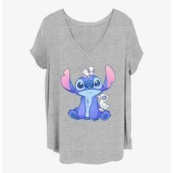 Cheap 🥰 Disney Lilo & Stitch Cute Ducks 👧 Girls T-Shirt Plus Size ✨