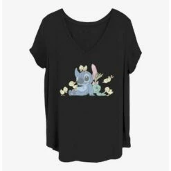 Wholesale ⭐ Disney Lilo & Stitch Ducky Kind 👧 Girls T-Shirt Plus Size 😍