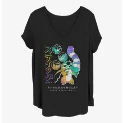 Buy 😉 Disney Lilo & Stitch Kanji Stitch 👧 Girls T-Shirt Plus Size 😉