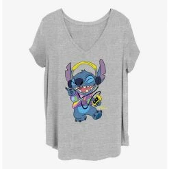Cheapest 🌟 Disney Lilo & Stitch Rockin' Stitch 👧 Girls T-Shirt Plus Size 🔥