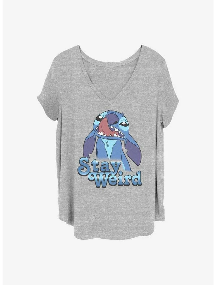 Best Sale ๐ฏ Disney Lilo & Stitch Stay Weird ๐ง Girls T-Shirt Plus Size ๐