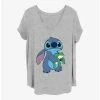 Cheap 🎁 Disney Lilo & Stitch Froggie Stitch 👧 Girls T-Shirt Plus Size ⭐