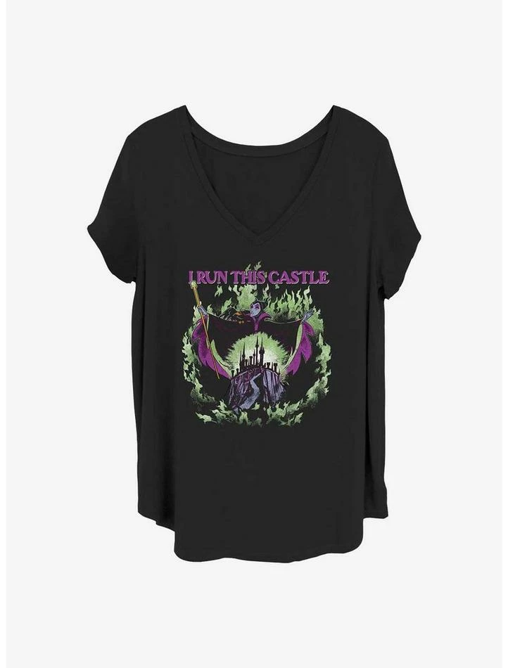 Flash Sale ✨ Disney Maleficent She Runs The Show 👧 Girls T-Shirt Plus Size 🔔