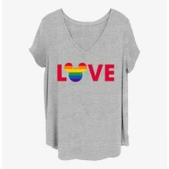 Promo 🌟 Disney Mickey Mouse Ears Logo Pride 👧 Girls T-Shirt Plus Size 🔥