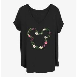Cheapest 🌟 Disney Mickey Mouse Floral Mickey 👧 Girls T-Shirt Plus Size ⭐