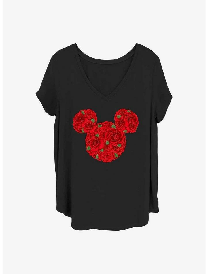 Promo 🛒 Disney Minnie Mouse Mickey Roses 👧 Girls T-Shirt Plus Size 👏