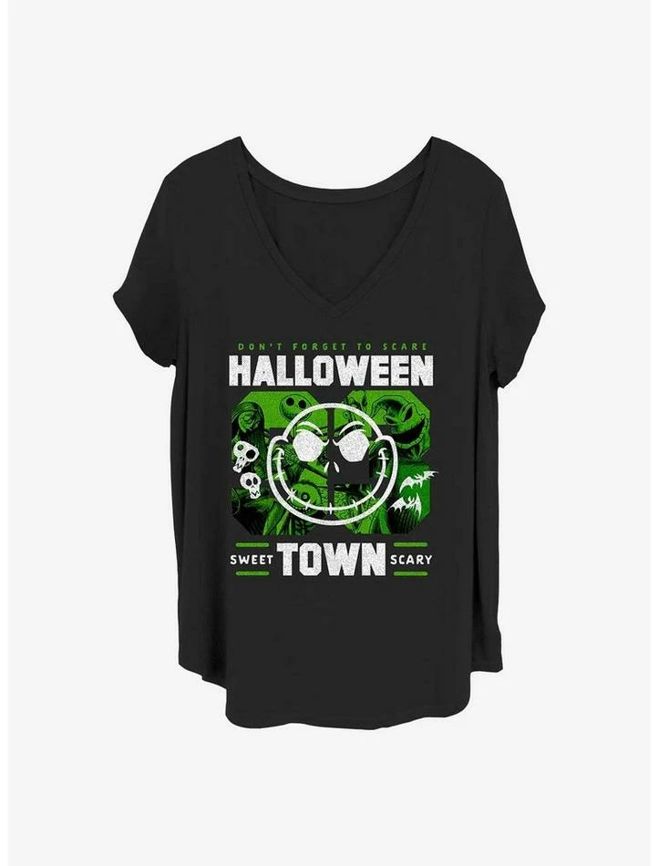 Promo 🔥 Disney The Nightmare Before 🔔 Christmas 🧛 Halloweentown 👧 Girls T-Shirt Plus Size 🎁