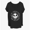 Cheapest 🛒 Disney The Nightmare Before 🎅 Christmas Jack The Pumpkin King 👧 Girls T-Shirt Plus Size 😍