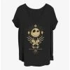Promo 🤩 Disney The Nightmare Before ❄ Christmas King Jack 👧 Girls T-Shirt Plus Size 😀