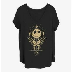 Promo 🤩 Disney The Nightmare Before ❄ Christmas King Jack 👧 Girls T-Shirt Plus Size 😀