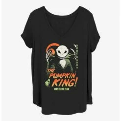 Best deal 🥰 Disney The Nightmare Before 🎄 Christmas Jack The Pumpkin King 👧 Girls T-Shirt Plus Size 😀