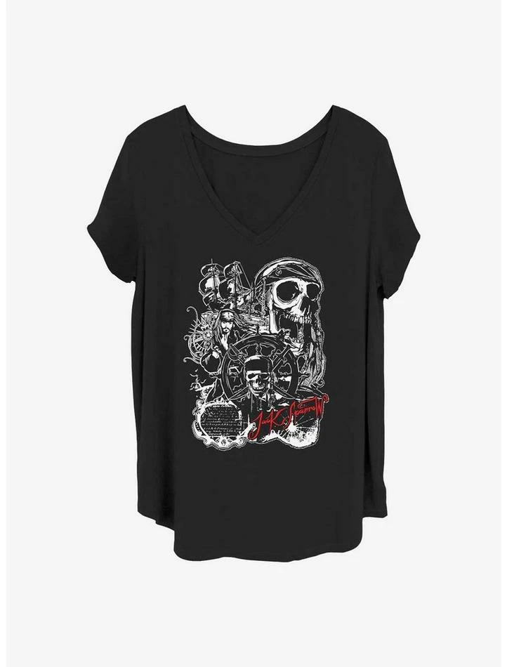 Best Sale ๐ฅฐ Disney Pirates of the Caribbean Yo Ho ๐ง Girls T-Shirt Plus Size ๐ฅ