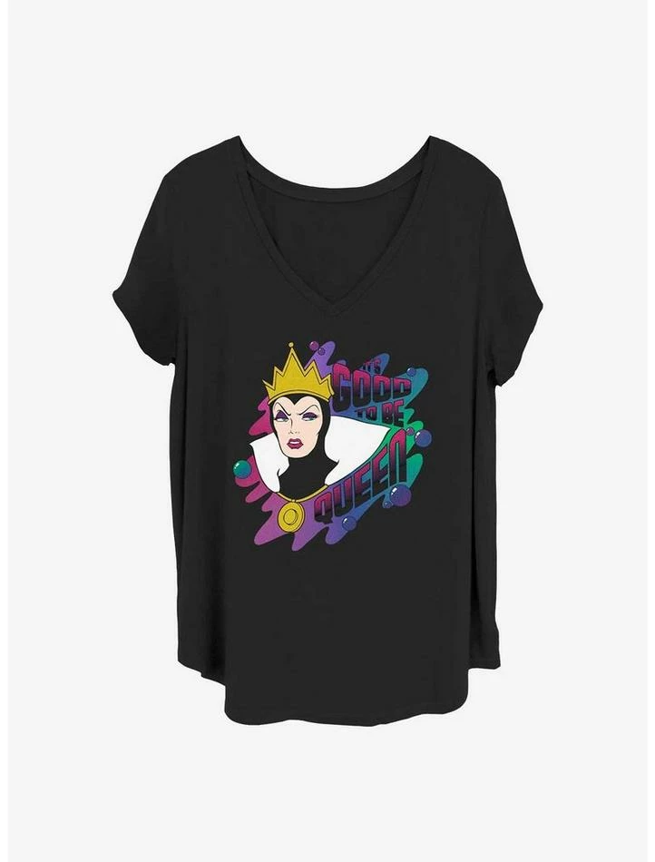 Cheap 🤩 Disney Villains Good To Be Queen 👧 Girls T-Shirt Plus Size ⌛