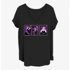 Budget 🎁 Disney Villains Villainous Tarot 👧 Girls T-Shirt Plus Size 👍