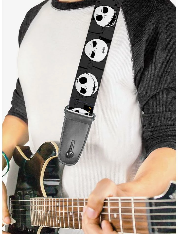 Best deal 😉 The Nightmare Before ❄ Christmas Jack Expressions Guitar Strap ❤️ - Image 2
