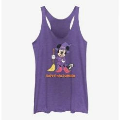 Discount 🔔 Disney Minnie Mouse Happy 🧛 Halloween Witch 👧 Girls Tank ✨