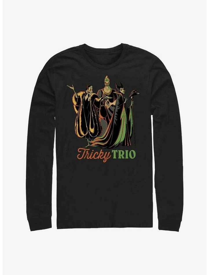 Promo 😉 Disney Villains Tricky Trio Long-Sleeve T-Shirt 🔥