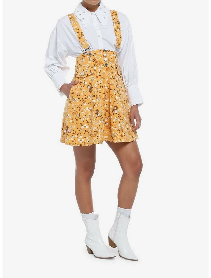 Top 10 ❤️ Disney Chip 'N' Dale Fall Floral Suspender 👗 Skirt 🥰 - Image 2