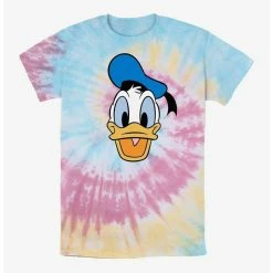 Promo ✔️ Disney Donald Duck Big Face Donald Tie Dye T-Shirt 😉