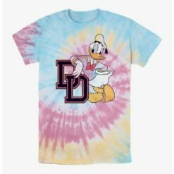 Coupon 🎁 Disney Donald Duck Donald Collegiate Tie Dye T-Shirt 🤩
