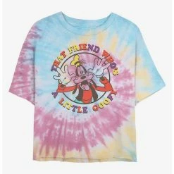 Best deal 😀 Disney Goofy A Little Goofy Tie Dye Crop 👧 Girls T-Shirt 🌟