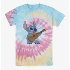 Cheap 😉 Disney Lilo & Stitch Ukulele Stitch Tie Dye T-Shirt ⌛